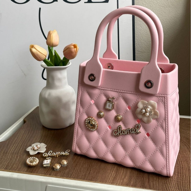 Wholesale EVA Niche Creative Fashion DIY Diamond Grid Handbag